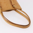 LOUIS VUITTON Nomad leather Bucket PM Shoulder Bag Beige M85001 LV Auth 189289-8