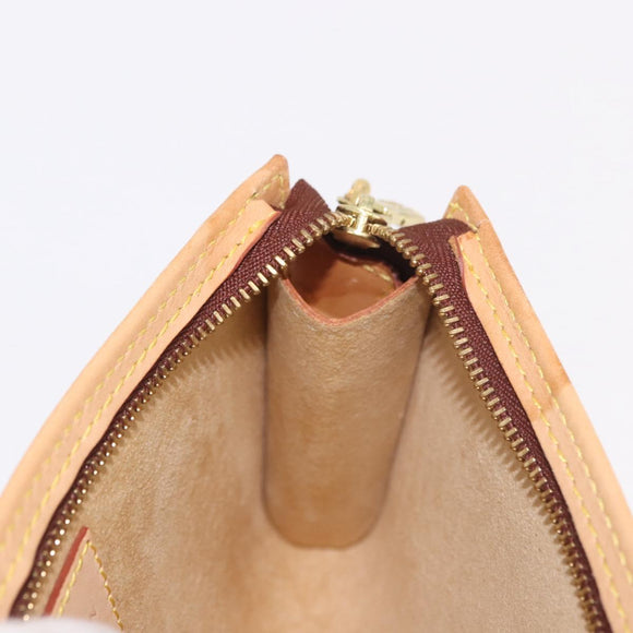 LOUIS VUITTON Nomad lederen Bucket PM Pouch Beige LV Auth 189290