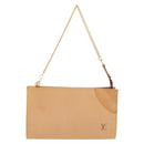 LOUIS VUITTON Nomad lederen Bucket PM Pouch Beige LV Auth 189290-13