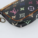 LOUIS VUITTON Multicolor Pochette Accessoires Pouch Black M92648 LV Auth 189291-16