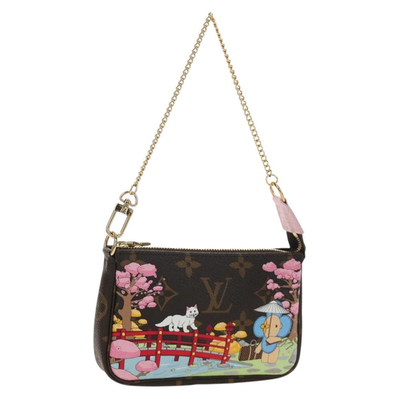 LOUIS VUITTON Monogram Vivienne Mini Pochette Accessoires M45905 Auth 189293SM
