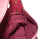 GUCCI GG Canvas Horsebit Hand Bag Pink Gold 120984 Auth 189295V-21