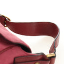 GUCCI GG Canvas Horsebit Hand Bag Pink Gold 120984 Auth 189295V-14