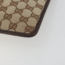 GUCCI GG Canvas Shoulder Bag Beige Silver 27639 Auth 189298A-9