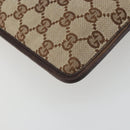 GUCCI GG Canvas Shoulder Bag Beige Silver 27639 Auth 189298A-14