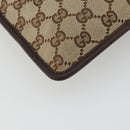 GUCCI GG Canvas Shoulder Bag Beige Silver 27639 Auth 189298A-16
