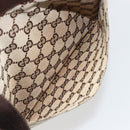 GUCCI GG Canvas Shoulder Bag Beige Silver 27639 Auth 189298A-11