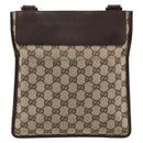 GUCCI GG Canvas Shoulder Bag Beige Silver 27639 Auth 189298A-3