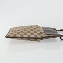 GUCCI GG Canvas Shoulder Bag Beige Silver 27639 Auth 189298A-3