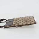 GUCCI GG Canvas Shoulder Bag Beige Silver 27639 Auth 189298A-4