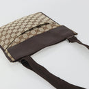 GUCCI GG Canvas Shoulder Bag Beige Silver 27639 Auth 189298A-6