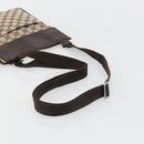 GUCCI GG Canvas Shoulder Bag Beige Silver 27639 Auth 189298A-7