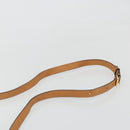 CELINE Macadam Canvas Medallion Shoulder Bag PVC Leather Brown Gold Auth 189300-8