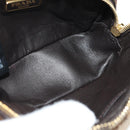 PRADA Shoulder Bag Harako Leather Brown Gold Auth 189306V-19