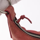 Miu Miu Shoulder Bag Suede Pink Silver Auth 189307-10