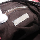 Miu Miu Shoulder Bag Suede Pink Silver Auth 189307-17