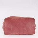 Miu Miu Shoulder Bag Suede Pink Silver Auth 189307-5