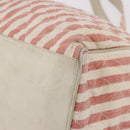 CHANEL Matelasse Shoulder Bag Canvas Pink Gold CC Auth 189308-16