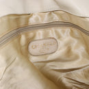 CHANEL Matelasse Shoulder Bag Canvas Pink Gold CC Auth 189308-17