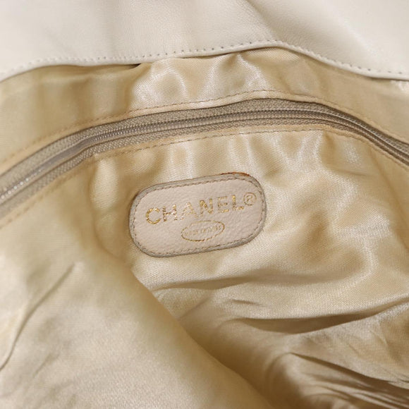 CHANEL Matelasse Shoulder Bag Canvas Pink Gold CC Auth 189308