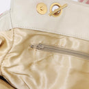 CHANEL Matelasse Shoulder Bag Canvas Pink Gold CC Auth 189308-22