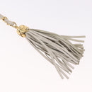 CHANEL Chain Belt Waist Bag Lamb Skin White Gold CC Auth 189310A-9