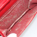 CHANEL Matelassé Schouderkettingtas Lamsleer Rood Goud CC Auth 189311-11