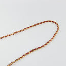 CHANEL Matelassé Schouderkettingtas Lamsleer Rood Goud CC Auth 189311-14
