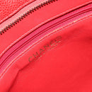 CHANEL Matelasse Reprint Tote Bag Caviar Skin Red CC Auth 189312SAV-18