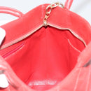 CHANEL Matelasse Reprint Tote Bag Caviar Skin Red CC Auth 189312SAV-19