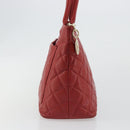 CHANEL Matelasse Reprint Tote Bag Caviar Skin Red CC Auth 189312SAV-4