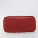 CHANEL Matelasse Reprint Tote Bag Caviar Skin Red CC Auth 189312SAV-5