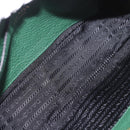 PRADA Shoulder Bag Leather Green Gold Auth 189320SAM-18