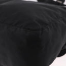 PRADA Shoulder Bag Nylon Black Silver Auth 189321A-16