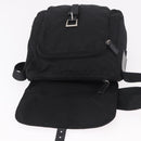 PRADA Shoulder Bag Nylon Black Silver Auth 189321A-10