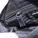 PRADA Shoulder Bag Nylon Black Silver Auth 189321A-25
