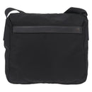 PRADA Shoulder Bag Nylon Black Silver Auth 189321A-2