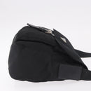 PRADA Shoulder Bag Nylon Black Silver Auth 189321A-3