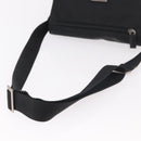 PRADA Shoulder Bag Nylon Black Silver Auth 189321A-7