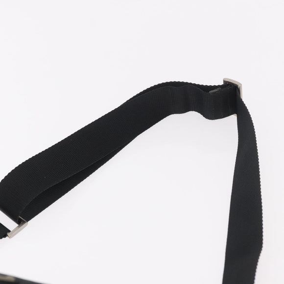 PRADA Shoulder Bag Nylon Black Silver Auth 189321A