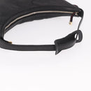 GUCCI Shoulder Bag Leather Black Gold 162882 Auth 189322A-7