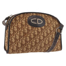 Christian Dior Trotter Canvas Shoulder Bag Beige Auth 189328-1