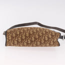 Christian Dior Trotter Canvas Shoulder Bag Beige Auth 189328-6