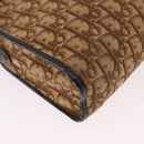 Christian Dior Trotter Canvas Shoulder Bag Beige Auth 189328-14