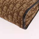 Christian Dior Trotter Canvas Shoulder Bag Beige Auth 189328-17