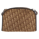 Christian Dior Trotter Canvas Shoulder Bag Beige Auth 189328-2