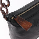 CHANEL Shoulder Bag Caviar Skin Black Gold CC Auth 189329SAM-9