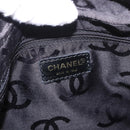 CHANEL Shoulder Bag Caviar Skin Black Gold CC Auth 189329SAM-18