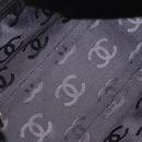 CHANEL Shoulder Bag Caviar Skin Black Gold CC Auth 189329SAM-10