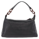 CHANEL Shoulder Bag Caviar Skin Black Gold CC Auth 189329SAM-2